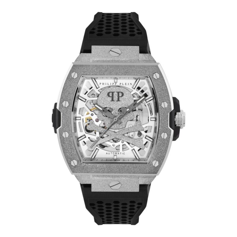 Philipp Plein The $keleton Frosted Automatic Watch Silver Mens